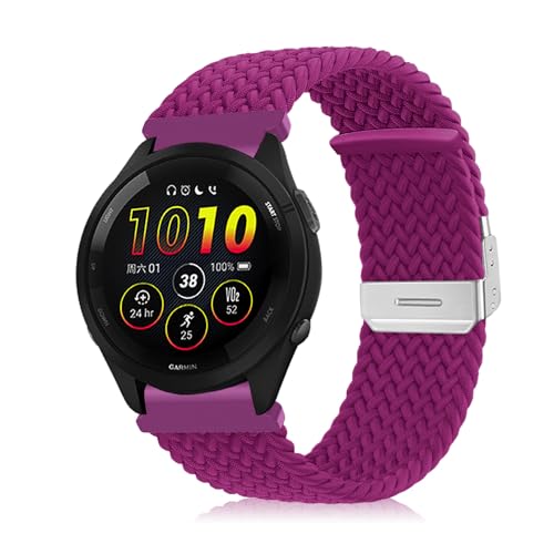 Niboow 22mm Armband für Garmin Venu 3/Venu 2, Geflochtene Nylon Armbänder für Garmin Forerunner 265/Forerunner 255/Forerunner 255 Music/Vivoactive 4/Huawei Watch GT 4 46mm/Watch 4 Pro-Schwarz-2 Niboow 22mm Armband für Garmin Venu 3/Venu 2, Geflochtene Nylon Armbänder für Garmin Forerunner 265/Forerunner 255/Forerunner 255 Music/Vivoactive 4/Huawei Watch GT 4 46mm/Watch 4 Pro-Schwarz-2 von Niboow