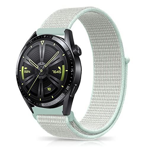 Niboow 22mm Armband für Huawei Watch GT 5 Pro 46mm/GT 5 46mm/GT 4 46mm/GT 3 Pro 46mm/GT 3 46 mm/GT Runner/GT 2 46 mm/Watch 4/Watch 4 Pro, Nylon Armbänder für Huawei Watch Buds/Watch 3 Pro-HellblauGrün Niboow 22mm Armband für Huawei Watch GT 5 Pro 46mm/GT 5 46mm/GT 4 46mm/GT 3 Pro 46mm/GT 3 46 mm/GT Runner/GT 2 46 mm/Watch 4/Watch 4 Pro, Nylon Armbänder für Huawei Watch Buds/Watch 3 Pro-HellblauGrün von Niboow