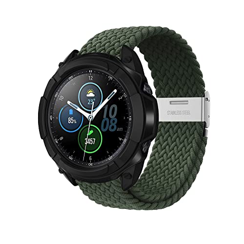 Niboow 22mm Armband für Xiaomi Watch 2 Pro/Watch S1/S1 Active/Mi Watch/Samsung Galaxy Watch 3 45mm, Nylon Armbänder für Samsung Gear S3 Frontier/S3 Classic/Gear S/Galaxy Watch 46mm - Dunkelgrün Niboow 22mm Armband für Xiaomi Watch 2 Pro/Watch S1/S1 Active/Mi Watch/Samsung Galaxy Watch 3 45mm, Nylon Armbänder für Samsung Gear S3 Frontier/S3 Classic/Gear S/Galaxy Watch 46mm - Dunkelgrün von Niboow