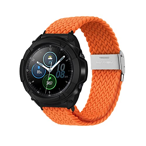 Niboow 22mm Armband für Xiaomi Watch 2 Pro/Watch S1/S1 Active/Mi Watch/Samsung Galaxy Watch 3 45mm, Nylon Armbänder für Samsung Gear S3 Frontier/S3 Classic/Gear S/Galaxy Watch 46mm - orange von Niboow