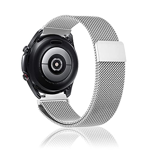 Niboow 22mm Armband für Xiaomi Watch S1/Watch S1 Active/Mi Watch/Samsung Galaxy Watch 3 45mm, Edelstahl Ersatzband, Uhrenarmband für Samsung Gear S3 Frontier/S3 Classic/Gear S/Galaxy Watch 46mm-Silber Niboow 22mm Armband für Xiaomi Watch S1/Watch S1 Active/Mi Watch/Samsung Galaxy Watch 3 45mm, Edelstahl Ersatzband, Uhrenarmband für Samsung Gear S3 Frontier/S3 Classic/Gear S/Galaxy Watch 46mm-Silber von Niboow