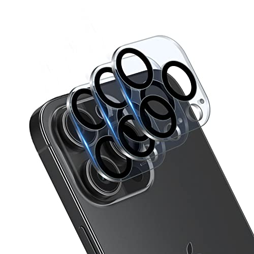 Niboow [3 Stück Kamera Linse Schutzfolie Kompatibel mit iPhone 14 Pro/14 Pro Max, 9H Härte Kratzfest HD Klar Objektivschutz, Panzerglasfolie Linse Protector Kameraschutz für iPhone 14 Pro/14 Pro Max von Niboow