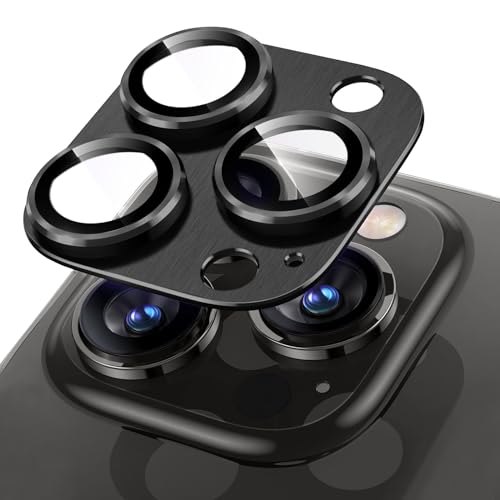 Niboow Kameraschutz Kompatibel mit iPhone 15 Pro/15 Pro Max, Anti-Kratzer HD Klar Kameraschutz, Aluminiumlegierung Schutzglas Kamera Linse Schutzfolie Kompatibel mit iPhone 15 Pro/15 Pro Max - Schwarz Niboow Kameraschutz Kompatibel mit iPhone 15 Pro/15 Pro Max, Anti-Kratzer HD Klar Kameraschutz, Aluminiumlegierung Schutzglas Kamera Linse Schutzfolie Kompatibel mit iPhone 15 Pro/15 Pro Max - Schwarz von Niboow