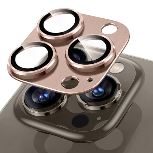 Niboow Kameraschutz Kompatibel mit iPhone 15 Pro/15 Pro Max, Anti-Kratzer HD Klar Kameraschutz, Aluminiumlegierung Schutzglas Kamera Linse Schutzfolie für iPhone 15 Pro/15 Pro Max - Gold Niboow Kameraschutz Kompatibel mit iPhone 15 Pro/15 Pro Max, Anti-Kratzer HD Klar Kameraschutz, Aluminiumlegierung Schutzglas Kamera Linse Schutzfolie für iPhone 15 Pro/15 Pro Max - Gold von Niboow