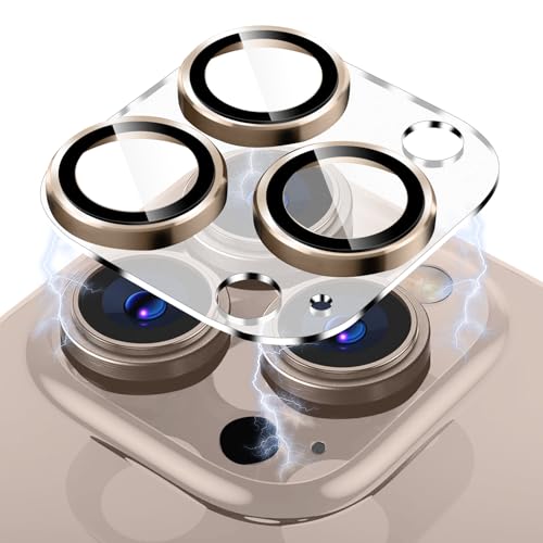 Niboow Kameraschutz für iPhone 16 Pro / 16 Pro Max 5G, Mattierte AG Verbundwerkstoffe, 9H Anti Kratzer Aluminiumlegierung Gehärtetem Glas Kamera Linse Schutzfolie für iPhone 16 Pro / 16 Pro Max-Gold Niboow Kameraschutz für iPhone 16 Pro / 16 Pro Max 5G, Mattierte AG Verbundwerkstoffe, 9H Anti Kratzer Aluminiumlegierung Gehärtetem Glas Kamera Linse Schutzfolie für iPhone 16 Pro / 16 Pro Max-Gold von Niboow