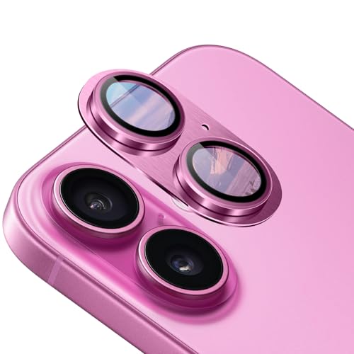 NicMool Kameraschutz für iPhone 16 / iPhone 16 Plus, Aluminiumlegierung Schutz Glas Folie Kratzfest Stoßfest HD-Klarheit 9H Panzer Schutzfolie Kamera für iPhone 16 / iPhone 16 Plus - Rosa NicMool Kameraschutz für iPhone 16 / iPhone 16 Plus, Aluminiumlegierung Schutz Glas Folie Kratzfest Stoßfest HD-Klarheit 9H Panzer Schutzfolie Kamera für iPhone 16 / iPhone 16 Plus - Rosa von NicMool