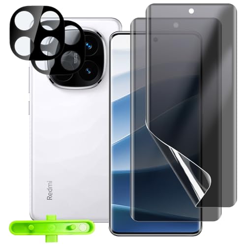NicMool Privacy Schutzfolie für Xiaomi Redmi Note 14 Pro 5G, 2 Stück Weich TPU Sichtschutz Folie + 2 Stück Kameraschutz Panzerfolie, Anti-Spy Displayschutzfolie für Xiaomi Redmi Note 14 Pro 5G NicMool Privacy Schutzfolie für Xiaomi Redmi Note 14 Pro 5G, 2 Stück Weich TPU Sichtschutz Folie + 2 Stück Kameraschutz Panzerfolie, Anti-Spy Displayschutzfolie für Xiaomi Redmi Note 14 Pro 5G von NicMool