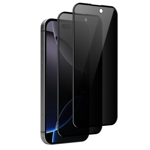 NicMool Privacy Schutzfolie für iPhone 16 Pro, 2 Stück Anti-Spähen Privatsphäre Displayschutzfolie Panzer Schutz Glas Folie für iPhone 16 Pro NicMool Privacy Schutzfolie für iPhone 16 Pro, 2 Stück Anti-Spähen Privatsphäre Displayschutzfolie Panzer Schutz Glas Folie für iPhone 16 Pro von NicMool