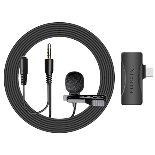 Nicama USB C Lavalier Ansteckmikrofon mit Kopfhörer Monitoring Input, LVM4 Typ C Anstecken Mikrofon für Apple iPhone 15 16, iPad, Android Smartphones/Tablets Nicama USB C Lavalier Ansteckmikrofon mit Kopfhörer Monitoring Input, LVM4 Typ C Anstecken Mikrofon für Apple iPhone 15 16, iPad, Android Smartphones/Tablets von Nicama