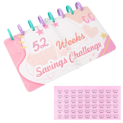 Budget Planner, Sparbuch für 52 Wochen, Budgetbuch Wiederverwendbares Budgetbuch mit Geldumschlägen und Markierungsaufklebern, Spar Challenge Für Budget Planer Budget Planner, Sparbuch für 52 Wochen, Budgetbuch Wiederverwendbares Budgetbuch mit Geldumschlägen und Markierungsaufklebern, Spar Challenge Für Budget Planer von NiceLand
