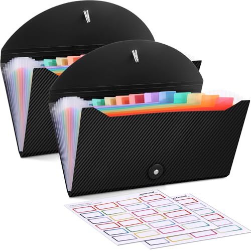 2 x Quittungsgutschein-Organizer, 13 Taschen, kleiner Akkordeon-Aktenordner mit Etiketten für Quittungskarten, Rechnungen, Business, Gutscheinaufbewahrung, 26,7 x 13 cm 2 x Quittungsgutschein-Organizer, 13 Taschen, kleiner Akkordeon-Aktenordner mit Etiketten für Quittungskarten, Rechnungen, Business, Gutscheinaufbewahrung, 26,7 x 13 cm von Nicecho