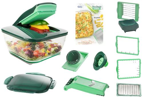 Nicer Dicer 27061 Chef, Set 15-tlg., grün von Nicer Dicer