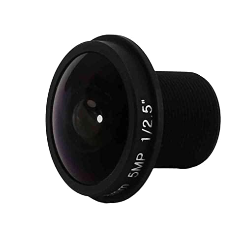HD-Fischaugenobjektiv 5 MP 1,8 mm M12 x 0,5 Mount 1/2,5 F2,0 180 Grad für Videoüberwachungskamera-CCTV-Objektive von Nicfaky