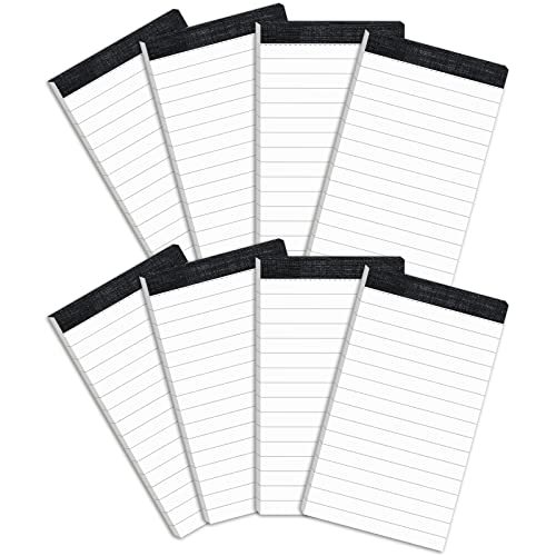 Nichela A7 Notizblock 8er Pack Kleine Notizblöcke 7mm Zeilenabstand Kleiner Notizblock mit 30 Blättern pro Block College Ruled White Lined Paper Notizbuch von Nichela