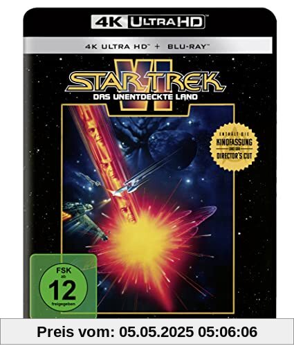Star Trek VI - Das unentdeckte Land - 4K Ultra HD Blu-ray + Blu-ray (4K Ultra HD) von Nicholas Meyer