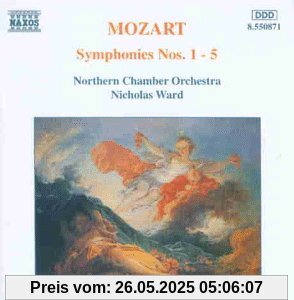 Mozart Sinfonien 1 bis 5 Ward von Nicholas Ward