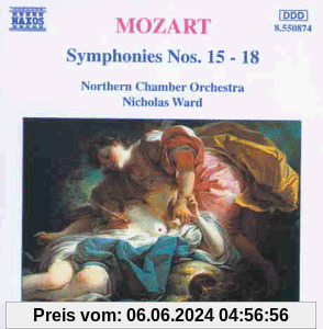 Mozart: Sinfonien 15 bis 18 Ward von Nicholas Ward