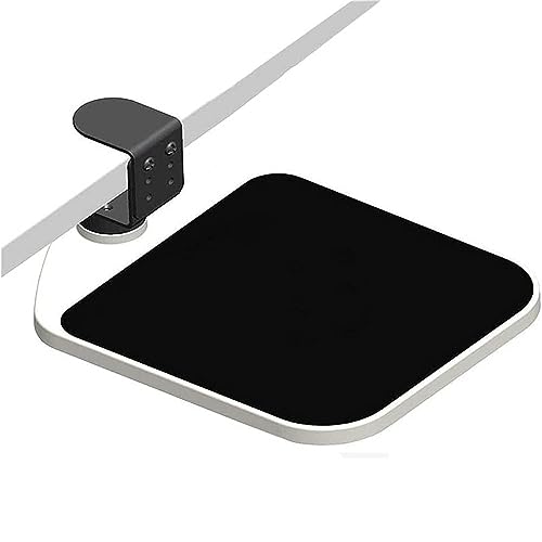 Niciksty Ergonomische Armlehnenstütze Handgelenkauflage, Clip auf Mausplattform 360° drehbar, Verstellbar Armauflage Schreibtisch Extender für Zuhause und Büro von Niciksty