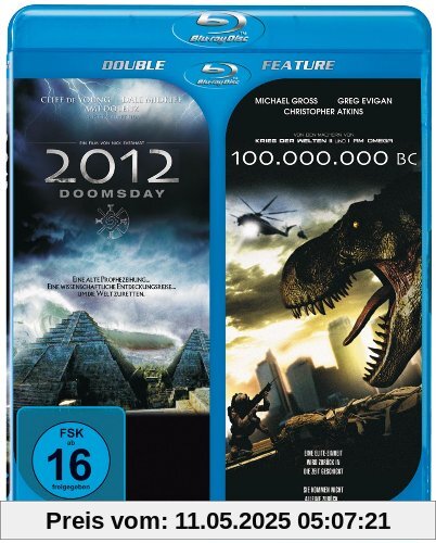 Doppel BD: 2012 Doomsday+100 Million BC [Blu-ray] von Nick Everhart