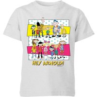 Hey Arnold Guys & Girls Kinder T-Shirt - Grau - 9-10 Jahre von Nickelodeon