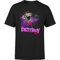 Invader Zim I'll Destroy You Herren T-Shirt - Schwarz - S von Nickelodeon