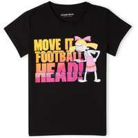 Nickelodeon Hey Arnold Move It Football Head Women's T-Shirt - Black - M von Nickelodeon