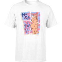 Ren & Stimpy No Sir I Don't Like It! Herren T-Shirt - Weiß - 3XL von Nickelodeon