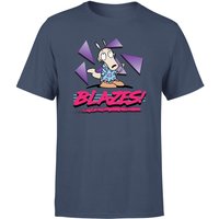 Rocko's Modern Life Rocko Blazes! Herren T-Shirt - Dunkelblau - L von Nickelodeon