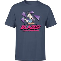 Rocko's Modern Life Rocko Blazes! Herren T-Shirt - Dunkelblau - S von Nickelodeon