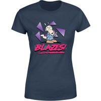 Rockos Modern Life Blazes! Damen T-Shirt - Dunkelblau - M von Nickelodeon