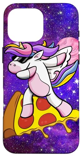 Einhorn surft auf Pizza in der Galaxie, Lustiges Einhorn, Hülle für iPhone 16 Pro Max Einhorn surft auf Pizza in der Galaxie, Lustiges Einhorn, Hülle für iPhone 16 Pro Max von Nicole Lynne Designs