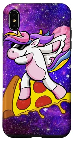 Einhorn surft auf Pizza in der Galaxie, Lustiges Einhorn, Hülle für iPhone XS Max Einhorn surft auf Pizza in der Galaxie, Lustiges Einhorn, Hülle für iPhone XS Max von Nicole Lynne Designs