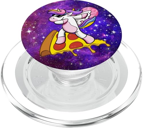 Einhorn surft auf Pizza in der Galaxie, Lustiges Einhorn, PopSockets PopGrip für MagSafe Einhorn surft auf Pizza in der Galaxie, Lustiges Einhorn, PopSockets PopGrip für MagSafe von Nicole Lynne Designs
