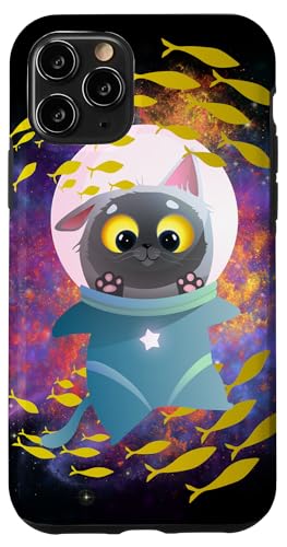 Galaxie-Design, lustige Katze, Saturn, Katze, lustiger Katzenliebhaber Hülle für iPhone 11 Pro Galaxie-Design, lustige Katze, Saturn, Katze, lustiger Katzenliebhaber Hülle für iPhone 11 Pro von Nicole Lynne Designs
