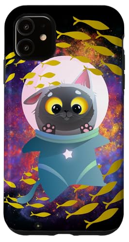 Galaxie-Design, lustige Katze, Saturn, Katze, lustiger Katzenliebhaber Hülle für iPhone 11 Galaxie-Design, lustige Katze, Saturn, Katze, lustiger Katzenliebhaber Hülle für iPhone 11 von Nicole Lynne Designs