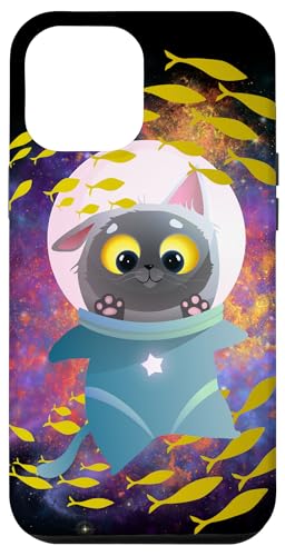 Galaxie-Design, lustige Katze, Saturn, Katze, lustiger Katzenliebhaber Hülle für iPhone 12 Pro Max Galaxie-Design, lustige Katze, Saturn, Katze, lustiger Katzenliebhaber Hülle für iPhone 12 Pro Max von Nicole Lynne Designs