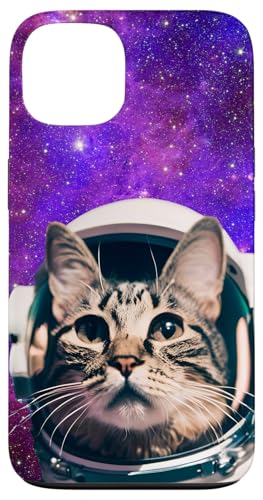Galaxie-Design, lustige Katze, Saturn, Katze, lustiger Katzenliebhaber Hülle für iPhone 13 von Nicole Lynne Designs