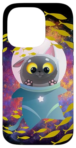 Galaxie-Design, lustige Katze, Saturn, Katze, lustiger Katzenliebhaber Hülle für iPhone 14 Pro Galaxie-Design, lustige Katze, Saturn, Katze, lustiger Katzenliebhaber Hülle für iPhone 14 Pro von Nicole Lynne Designs