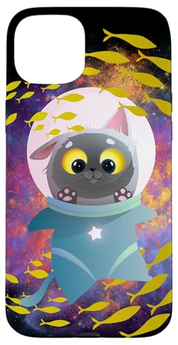 Galaxie-Design, lustige Katze, Saturn, Katze, lustiger Katzenliebhaber Hülle für iPhone 15 Plus Galaxie-Design, lustige Katze, Saturn, Katze, lustiger Katzenliebhaber Hülle für iPhone 15 Plus von Nicole Lynne Designs