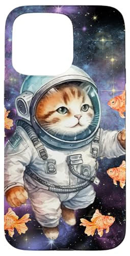 Galaxie-Design, lustige Katze, Saturn, Katze, lustiger Katzenliebhaber Hülle für iPhone 15 Pro Max Galaxie-Design, lustige Katze, Saturn, Katze, lustiger Katzenliebhaber Hülle für iPhone 15 Pro Max von Nicole Lynne Designs