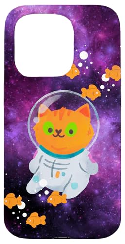 Galaxie-Design, lustige Katze, Saturn, Katze, lustiger Katzenliebhaber Hülle für iPhone 15 Pro Galaxie-Design, lustige Katze, Saturn, Katze, lustiger Katzenliebhaber Hülle für iPhone 15 Pro von Nicole Lynne Designs