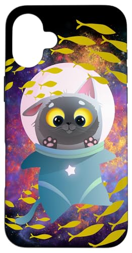 Galaxie-Design, lustige Katze, Saturn, Katze, lustiger Katzenliebhaber Hülle für iPhone 16 Plus Galaxie-Design, lustige Katze, Saturn, Katze, lustiger Katzenliebhaber Hülle für iPhone 16 Plus von Nicole Lynne Designs