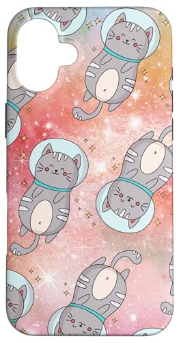 Galaxie-Design, lustige Katze, Saturn, Katze, lustiger Katzenliebhaber Hülle für iPhone 16 Plus Galaxie-Design, lustige Katze, Saturn, Katze, lustiger Katzenliebhaber Hülle für iPhone 16 Plus von Nicole Lynne Designs
