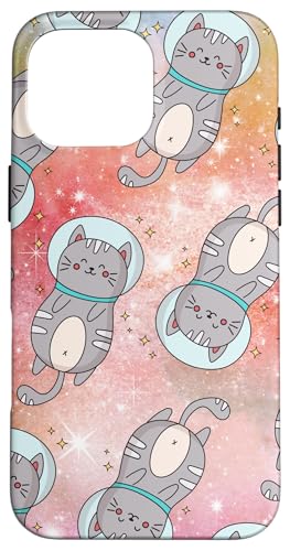 Galaxie-Design, lustige Katze, Saturn, Katze, lustiger Katzenliebhaber Hülle für iPhone 16 Pro Max Galaxie-Design, lustige Katze, Saturn, Katze, lustiger Katzenliebhaber Hülle für iPhone 16 Pro Max von Nicole Lynne Designs