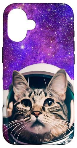 Galaxie-Design, lustige Katze, Saturn, Katze, lustiger Katzenliebhaber Hülle für iPhone 16 Galaxie-Design, lustige Katze, Saturn, Katze, lustiger Katzenliebhaber Hülle für iPhone 16 von Nicole Lynne Designs