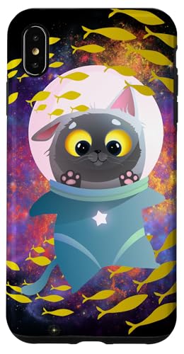 Galaxie-Design, lustige Katze, Saturn, Katze, lustiger Katzenliebhaber Hülle für iPhone XS Max Galaxie-Design, lustige Katze, Saturn, Katze, lustiger Katzenliebhaber Hülle für iPhone XS Max von Nicole Lynne Designs