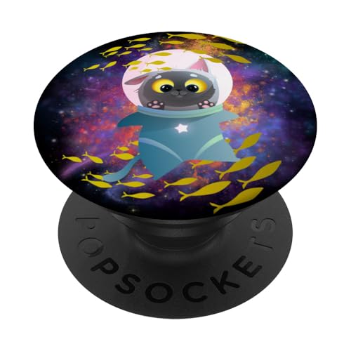 Galaxie-Design, lustige Katze, Saturn, Katze, lustiger Katzenliebhaber PopSockets Klebender PopGrip Galaxie-Design, lustige Katze, Saturn, Katze, lustiger Katzenliebhaber PopSockets Klebender PopGrip von Nicole Lynne Designs