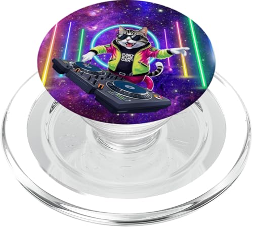 Galaxie-Design, lustige Katze, Saturn, Katze, lustiger Katzenliebhaber PopSockets PopGrip für MagSafe Galaxie-Design, lustige Katze, Saturn, Katze, lustiger Katzenliebhaber PopSockets PopGrip für MagSafe von Nicole Lynne Designs