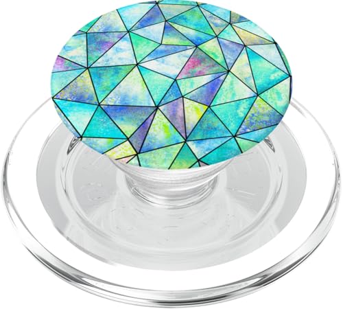 Muster, Mode-Accessoires, blaugrün, elegant, künstlerisches Design PopSockets PopGrip für MagSafe von Nicole Lynne Designs