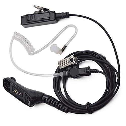 Nicoone Walkie-Talkie-Ohrhörer, PTT-Luftschlauch, Radio, kompatibel mit Motorola DP4400 DP4401 DP4600 DP4800 DP4801 Walkie-Talkie von Nicoone
